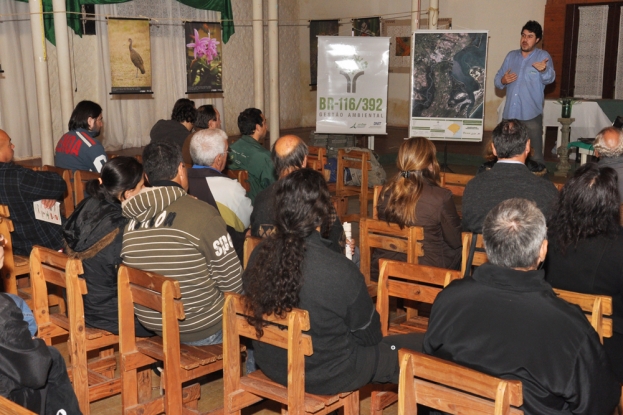 Cauê Canabarro, integrante da equipe de Gestão Ambiental da BR-116/392, fala dos cuidados ambientais durante a duplicação da rodovia - 27 de junho de 2012 