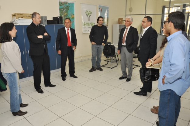 Diretores da STE em visita ao escritório da Gestão Ambiental da BR-116/392 - 21 de agosto de 2012