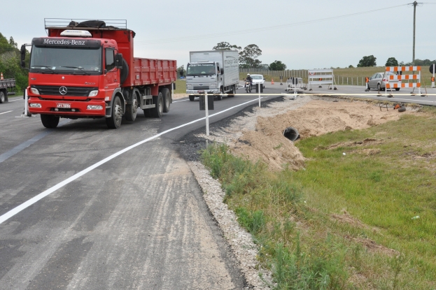 O desvio no trecho do Km 37.
