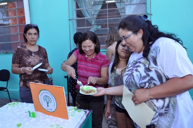 Equipe da Gestão Ambiental da BR-116/392 no aniversário da E.M.E.F. Daura Pinto. 