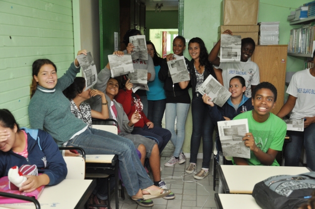 Atividade da Educação Ambiental na E.M.E.F. Olavo Bilac - 26 de março de 2013