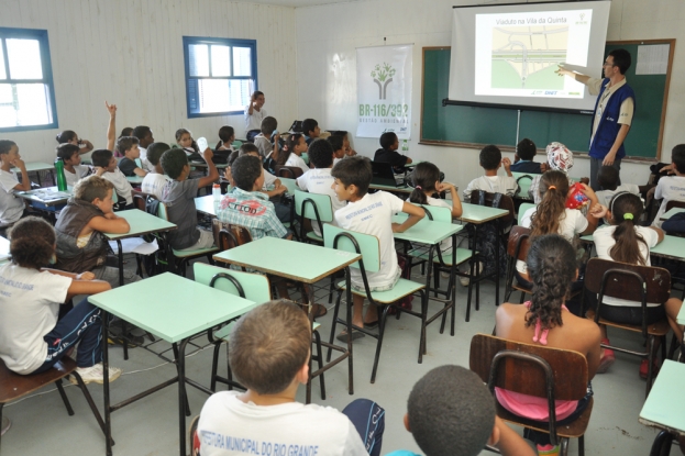 Atividade da Educação Ambiental na E.M.E.F. Olavo Bilac - 26 de março de 2013