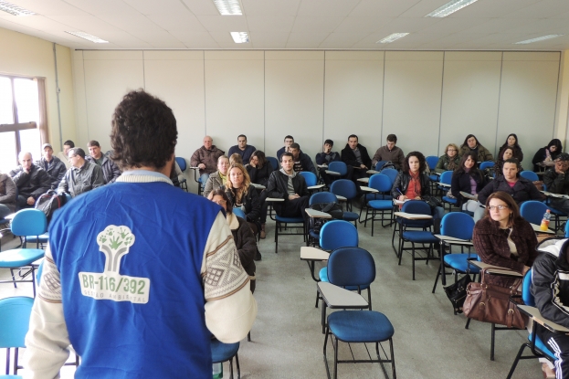 Equipe da Gestão Ambiental da BR-116/392 na Semana Acadêmica de Gestão Pública