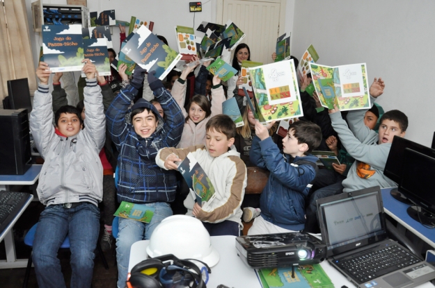 Atividade da Educação Ambiental na  E.E.E.F. Dr. Armando Fagundes, no turno da manhã