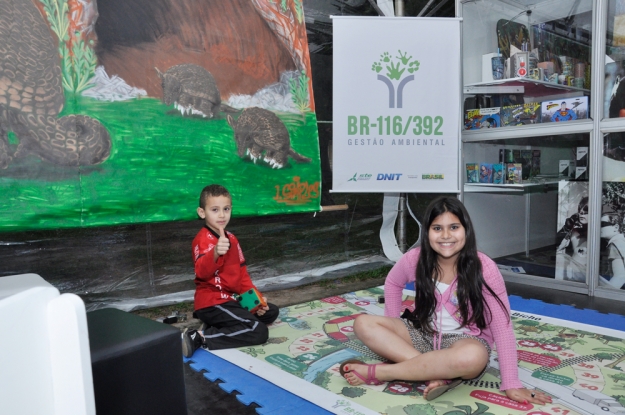 Estande da Gestão Ambiental na 42ª Feira do Livro de Pelotas - 02 de novembro de 2014.