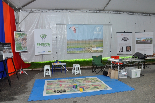 Estande da Gestão Ambiental na 42ª Feira do Livro da FURG - Rio Grande _ 28 de janeiro de 2015.
