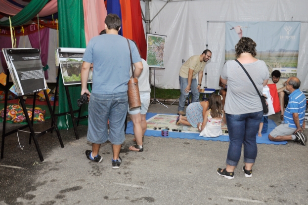Estande da Gestão Ambiental na 42ª Feira do Livro da FURG - Rio Grande _ 28 de janeiro de 2015.