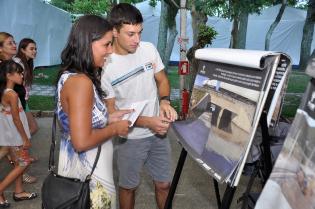 Estande da Gestão Ambiental na 42ª Feira do Livro da FURG - Rio Grande _ 02 de fevereiro de 2015.