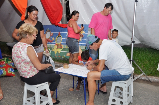 Estande da Gestão Ambiental na 42ª Feira do Livro da FURG - Rio Grande _ 02 de fevereiro de 2015.